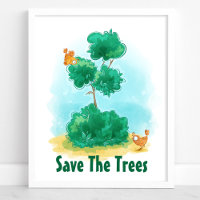Salvar Los Árboles Jardín Aves Ambiental