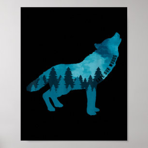 Póster Salvar Nuestra Protección Ambiental De Woods Howli