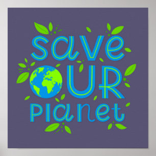Póster Salvar nuestro planeta