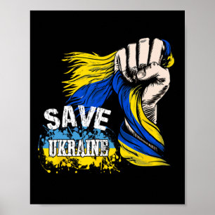 Póster Salvar Ucrania Nosotros Apoyamos a Ucrania Apoyar