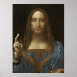 Póster Salvator Mundi, Leonardo Da Vinci, Pintura Clásica