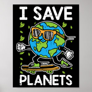 Póster Salvemos El Medio Ambiente Del Día De La Tierra