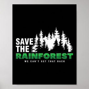 Póster Salvemos La Protección Ambiental De Los Bosques Ll