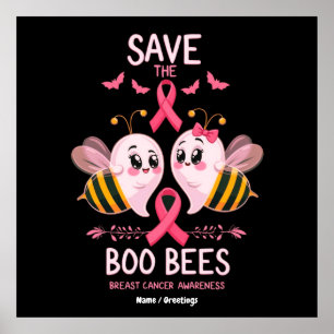 Póster Salven A Las Abejas De Boo Halloween