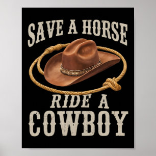 Póster Salven A Un Caballo Con Una Graciosa Redada De Rod