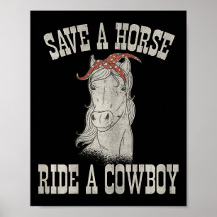 Póster Salven A Un Caballo Con Una Graciosa Redada De Rod