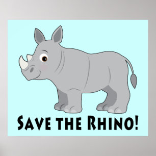 Póster ¡Salven al Rinoceronte!