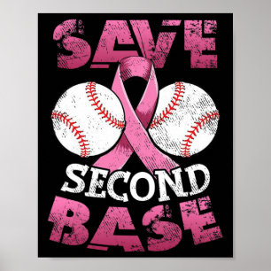 Póster Salven el segundo Byse Fun Bysebyll Breast Cancer 