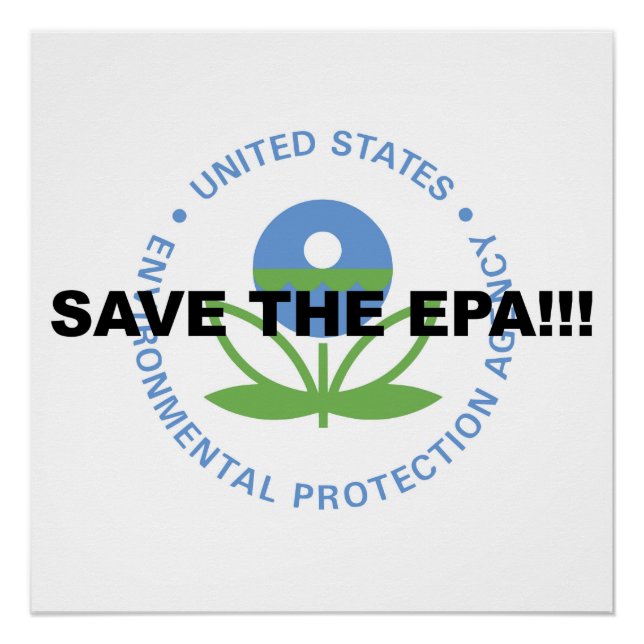 Póster ¡Salven la EPA! ¡Resistan a Trump! ¡Protesta! (Anverso)