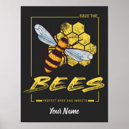 Póster Salven las abejas para apicultores y piratas