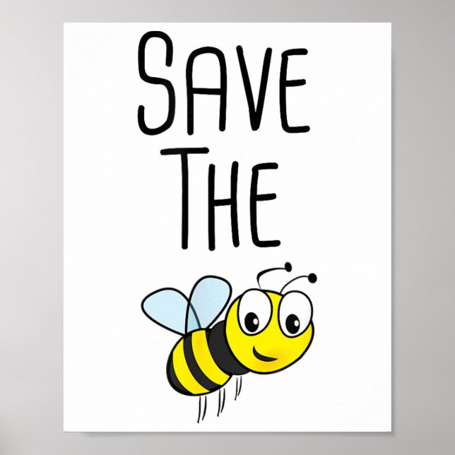 Póster Salven Las Abejas - Protección Ambiental Beeke (Frente)