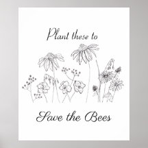 Salven las abejas y las flores silvestres