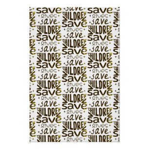 Póster Salven niños, salven vidas