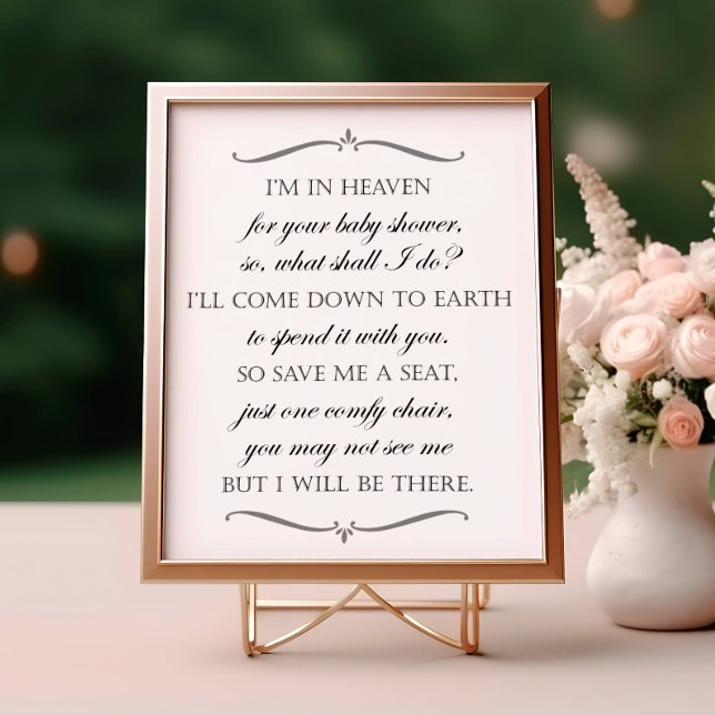Póster Salven Un Escaño Elegante Para Baby Shower Memoria (Subido por el creador)