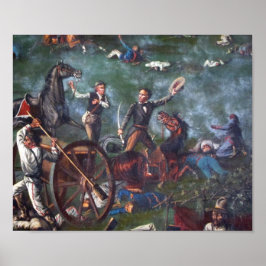 Póster Sam Houston en San Jacinto