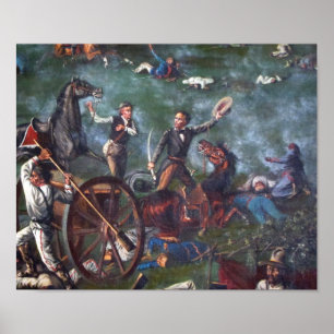 Póster Sam Houston en San Jacinto