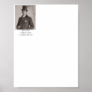 Póster Sam Lucas, 1901