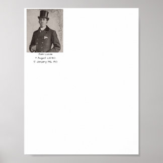 Póster Sam Lucas, 1901