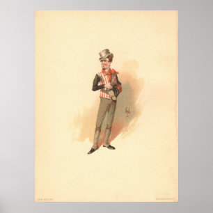 Póster Sam Weller de los Papeles Pickwick