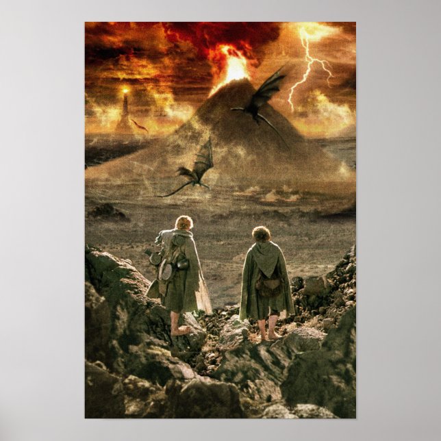 Póster Sam y FRODO™ se acercan al Monte Doom (Frente)