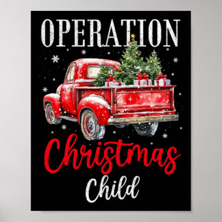 Póster Samaritan's Purse Operación Niño de Navidad Divert