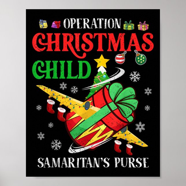 Póster Samaritan's Purse Operation Christmas Child Funny  (Frente)