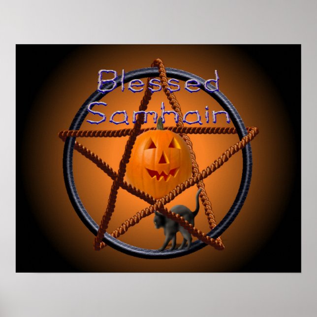 Póster samhain pentacle (Frente)