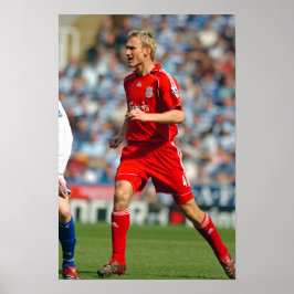 Póster Sami Hyypia Jugando Para Liverpool FC