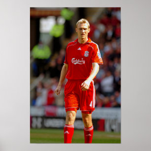 Póster Sami Hyypia Jugando Para Liverpool FC
