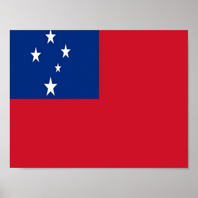 Póster Samoa - Bandera - (Frente)