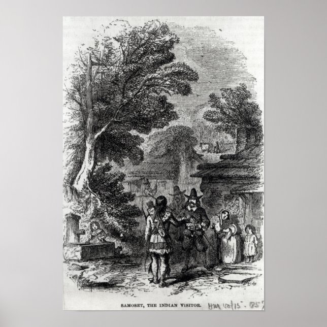Póster Samoset, the Indian Visitor (Frente)