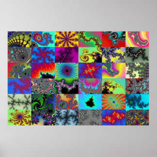 Póster Sampler en acuarela