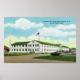 Póster Sampson Air Force Base Building