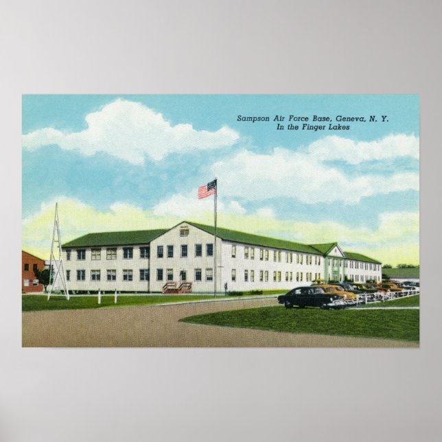 Póster Sampson Air Force Base Building (Frente)