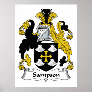 Póster Sampson Family Crest