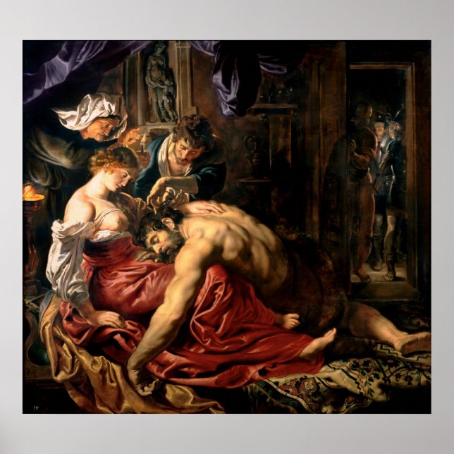 Póster Samson y Delilah, c.1609 (Frente)