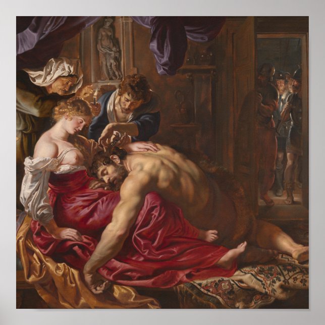 Póster Samson y Delilah por Peter Paul Rubens (Frente)