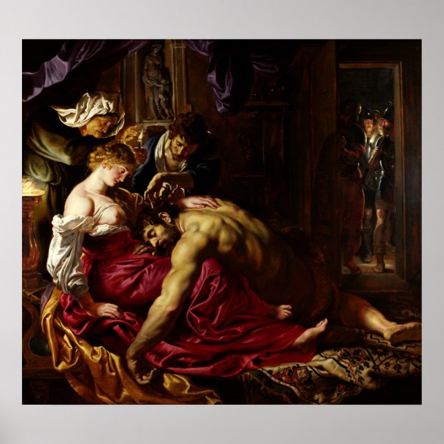 Póster Samson y Delilah por Peter Paul Rubens (Frente)
