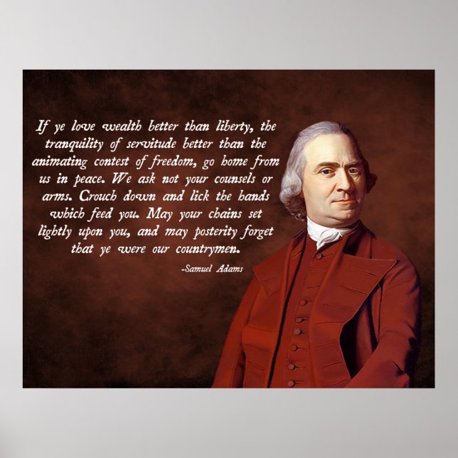 Póster Samuel Adams Liberty (Frente)