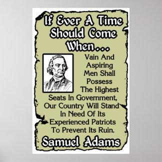 Póster Samuel Adams: Patriotas experimentados