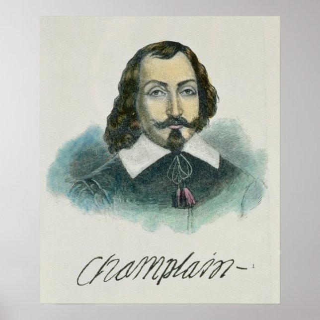 Póster Samuel de Champlain (Frente)