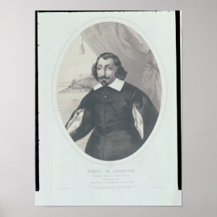 Póster Samuel de Champlain 1854