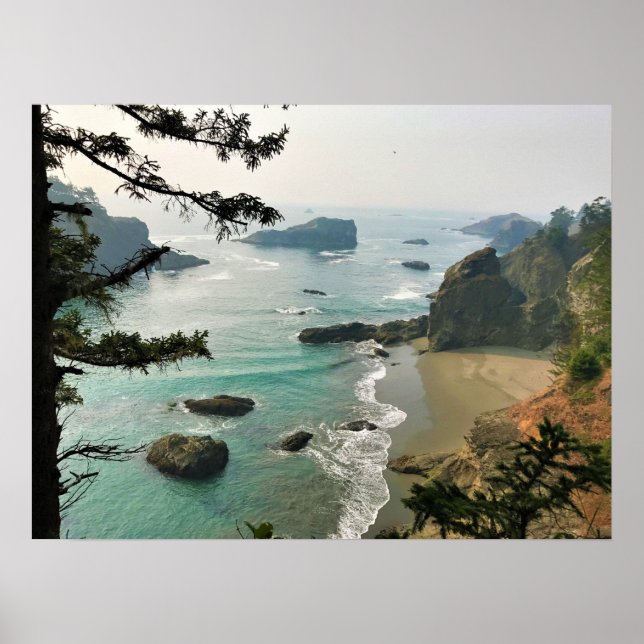 Póster Samuel H. Boardman, Costa de Oregón (Frente)