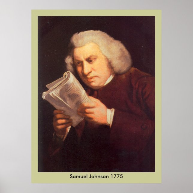 Póster Samuel Johnson - Lectura (Frente)