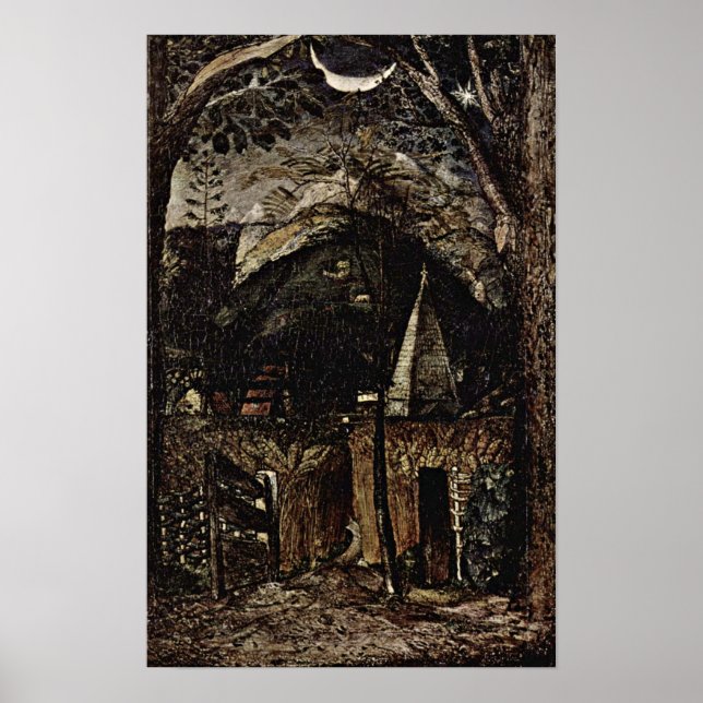 Póster Samuel Palmer - colinas (Frente)