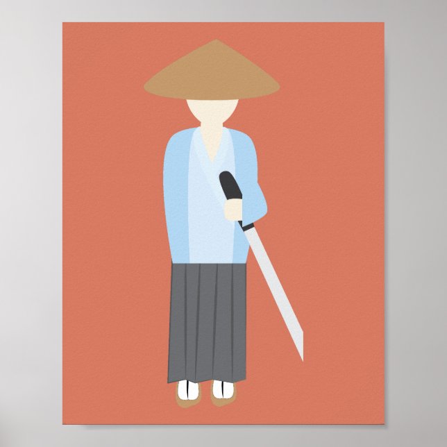 Póster Samurái (Frente)
