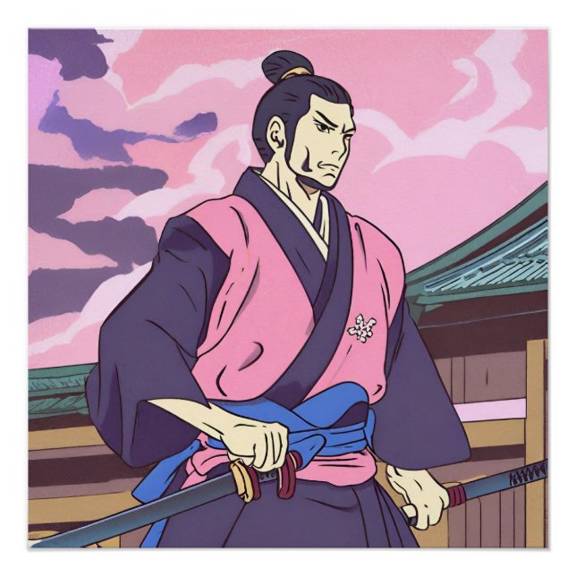 Póster samurai (Anverso)