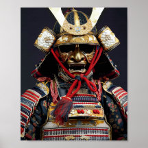 Samurai armor Art Poster Wall Art Card Imprimir