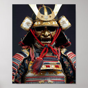 Póster Samurai armor Art Poster Wall Art Card Imprimir