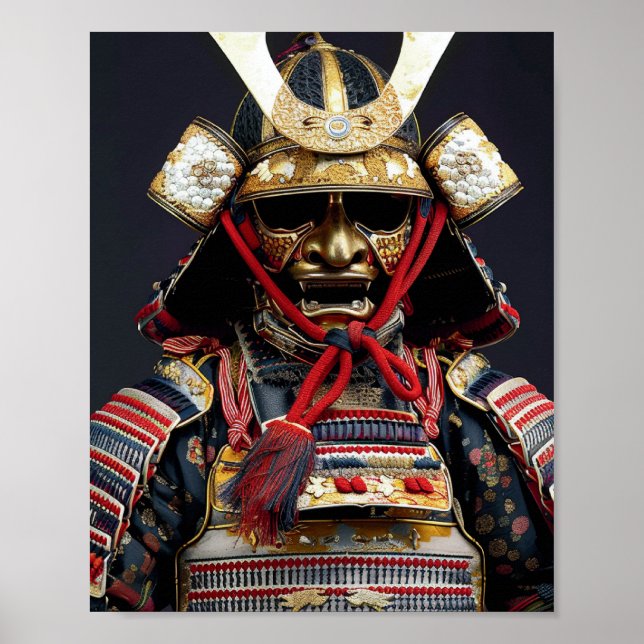 Póster Samurai armor Art Poster Wall Art Card Imprimir (Frente)
